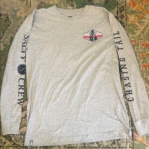 Salty Crew Heather Gray Long Sleeve Tee